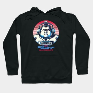 Sumo listening Black Sabbath Hoodie